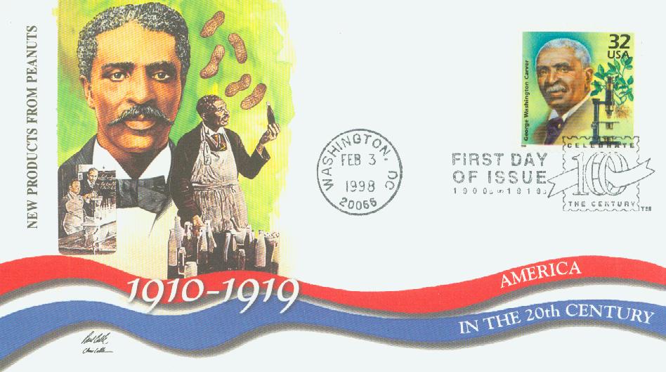 # 3183c - 1998 32c Celebrate the Century - 1910s: George Washington Carver Fleetwood First Day Cover