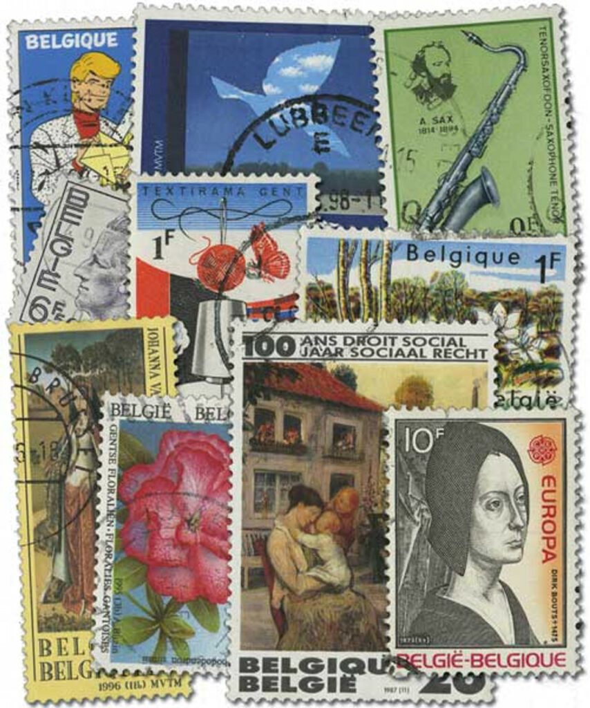#MP1229 - Belgium, 200 Different Stamps