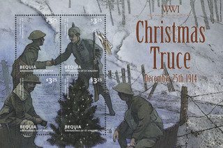 # M12325 - 2014 $3.25 World War I Christmas Truce; Sheet of 4