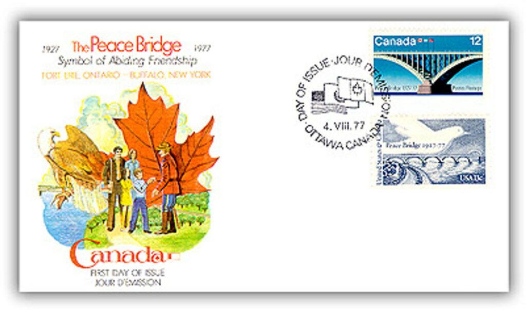 1977 Peace Bridge, Canada/US Combo Cover