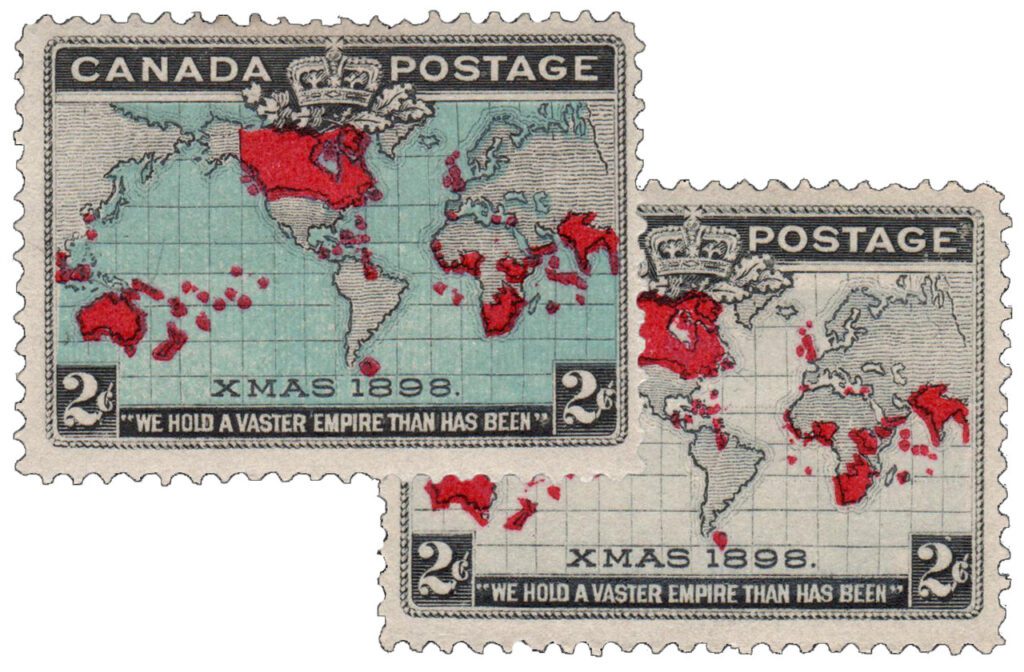 # 85-86 - 1898 Canada World's First Christmas Stamp