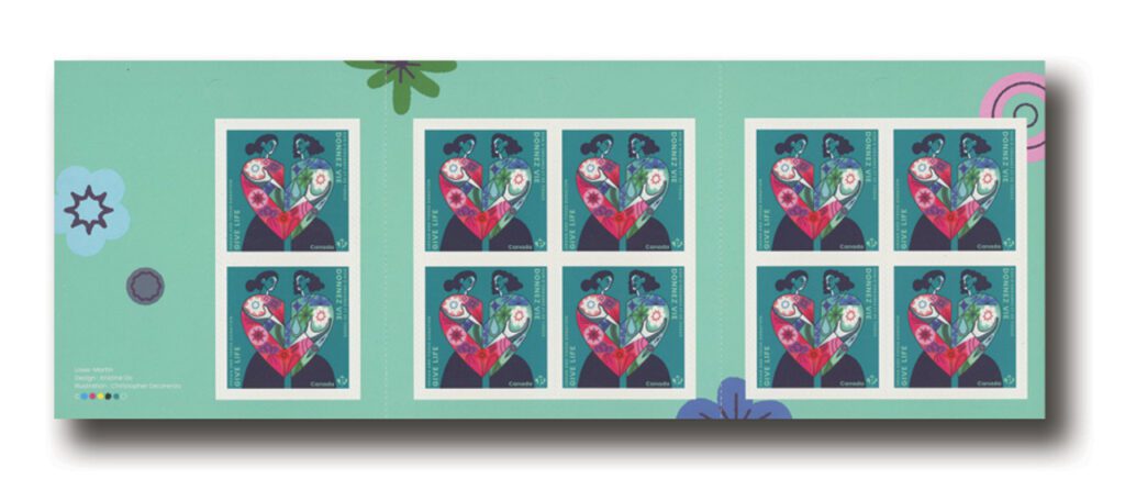 # MFN296 - 2022 Organ and Tissue Donation, Mint Booklet of 10, Canada