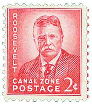 # CZ138 - 1946-49 2c Canal Zone - Roosevelt, unwatermarked, light rose carmine