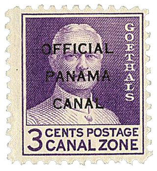1941 3¢ Canal Zone Official - type 1, deep violet