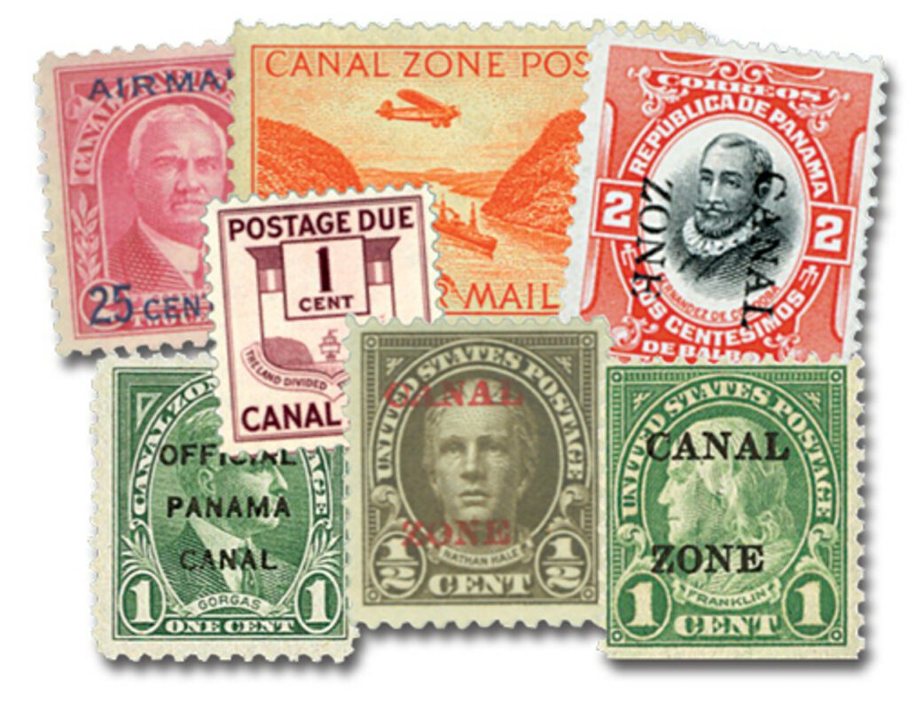 1904-78 Canal Zone Collection, 100 Stamps, Used & Used with Small Imperfections and FREE Used US 398