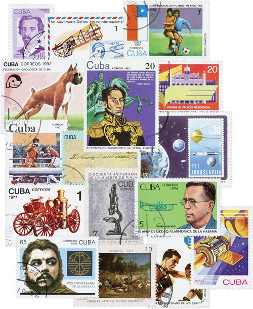 #M11689 - 130 Used Cuba Stamps, selection may vary