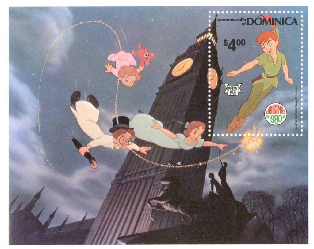 1980 Disney Celebrates Christmas, Mint Souvenir Sheet, Dominica