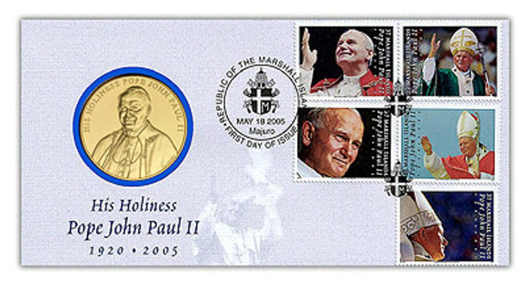 # 59758A - 2005 Pope John Paul II Medal FDC