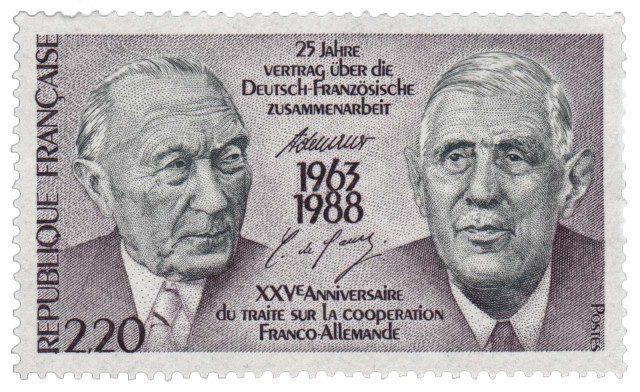 # 2086 - 1988 France - 25th Anniversary of Franco-German Cooperative Treaty