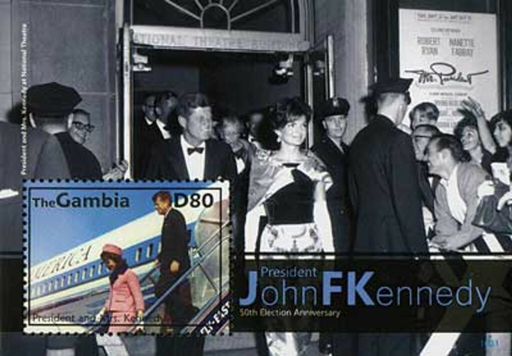 2010 Gambia JFK & Jackie 1v M