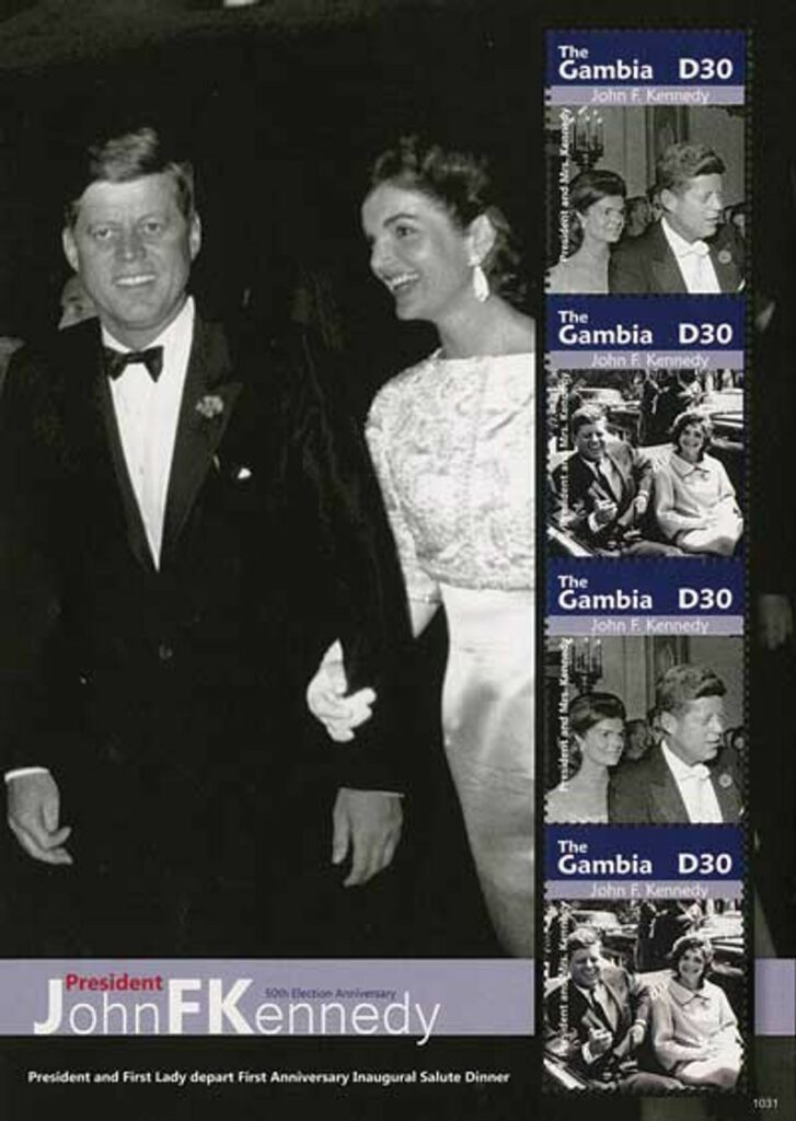 2010 Gambia JFK & Jackie 4v M