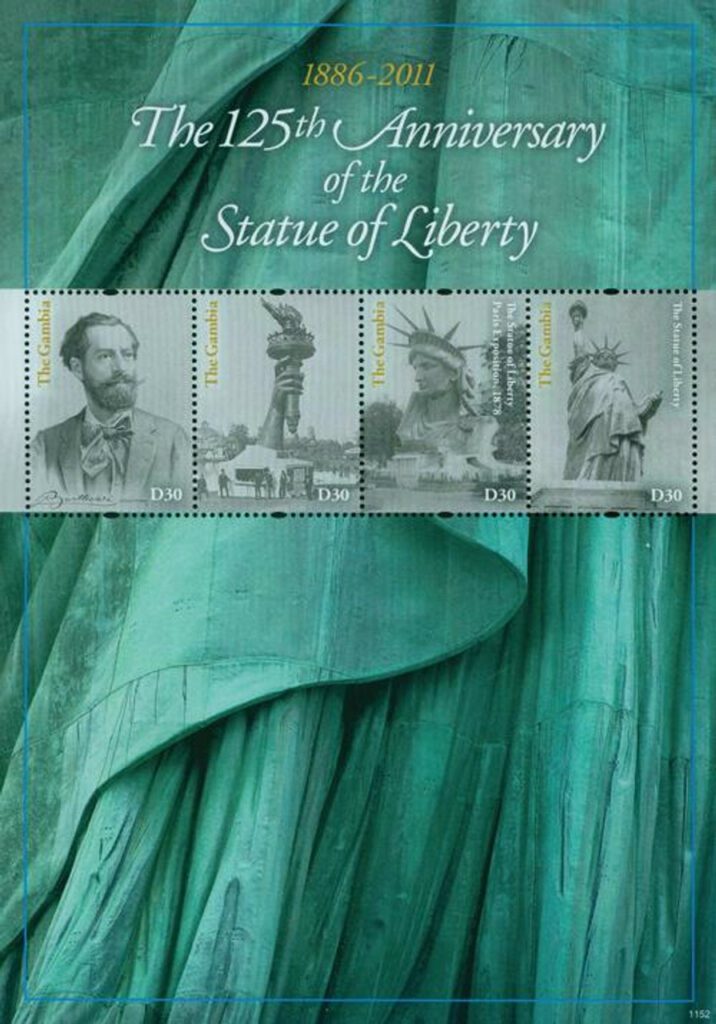 2011 Gambia Statue of Liberty 4v Mint