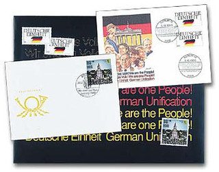 1990 German Reunification Stamps & Covers with Presentation Folder