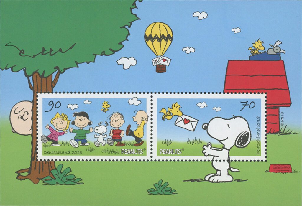 # M12183 - 2018 Peanuts and The Gang, Mint Souvenir Sheet, Germany