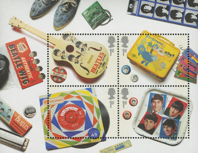 #M11463 - 2007 Beatles Memorabilia Sheet of 4
