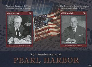 # M11792 - 2016 World War II 75th Anniversary of Pearl Harbor, Mint, Souvenir Sheet, Grenada