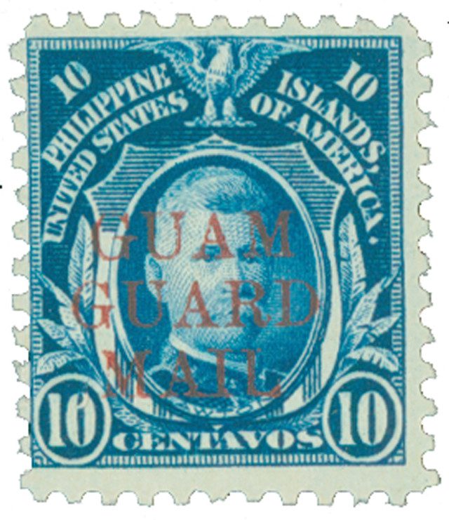 #GM11 - 1930 10c Guam Guard Mail, deep blue