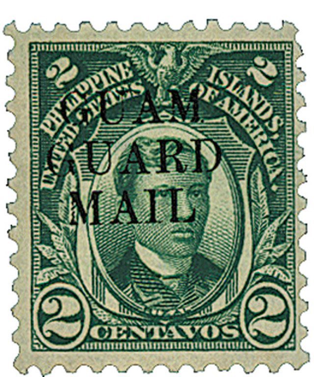 #GM5 - 1930 2c Guam Guard Mail, green