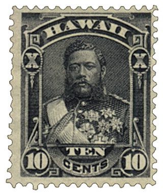 # H40 - 1882 10c Hawaii, black, perf 12, wove paper