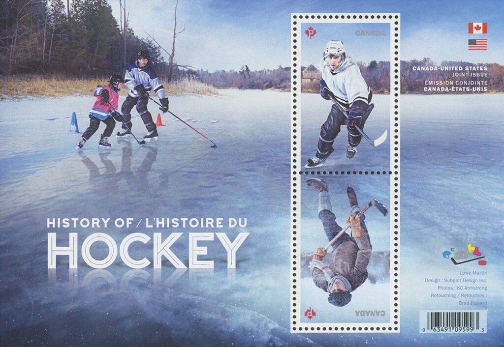 #M11956 - 2017 $1.70 History of Hockey souvenir sheet of 2