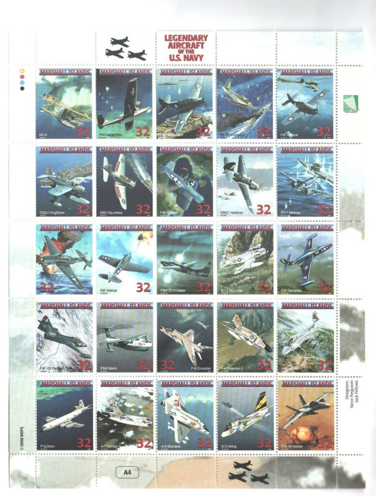 1998 Marshall Islands Legendary Aircraft of the US Navy