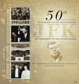 2011 Micronesia JFK 50th Anniv 4v Mint