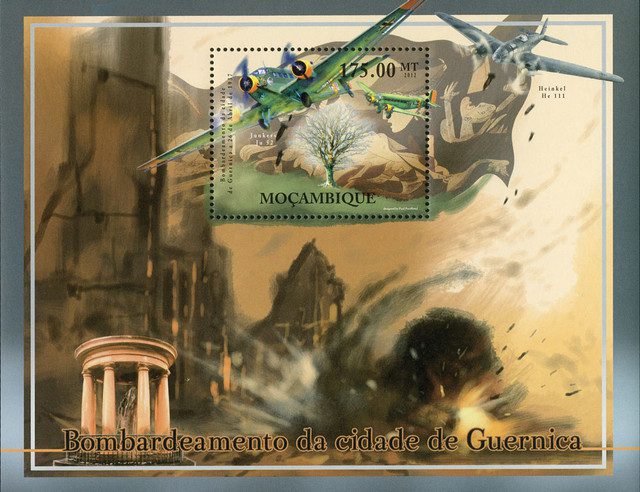 # M12146 - 2012 $175 Plane & Picasso Painting, Bombing of Guernica s/s of 1