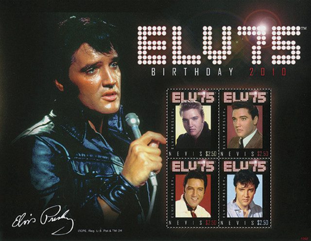 #M10458 - 2010 Nevis Elvis 75th Birthday