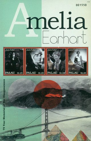 # M11007 - 2012 Palau Amelia Earhart Sheet of 4 M