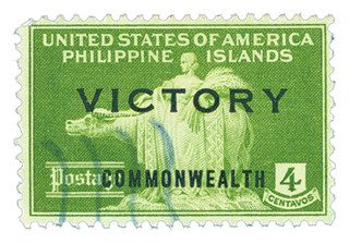 # PH486 - 1945 4c Philippines, yellow green