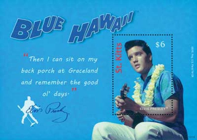#M10607 - 2010 St. Kitts Elvis "Blue Hawaii" 1v Mi