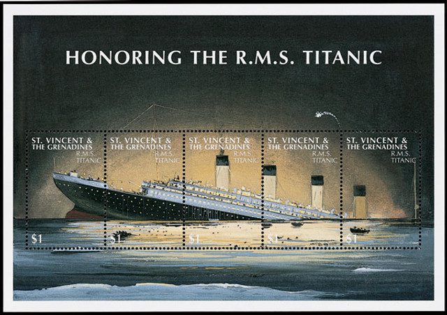 #M5075 - St. Vincent Grenadines Titanic Sheet