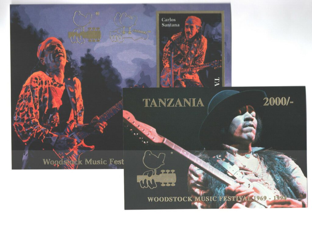 1995 Tanzania Woodstock Music Festival 25th Anniversary - Carlos Santana & Jimi Hendrix