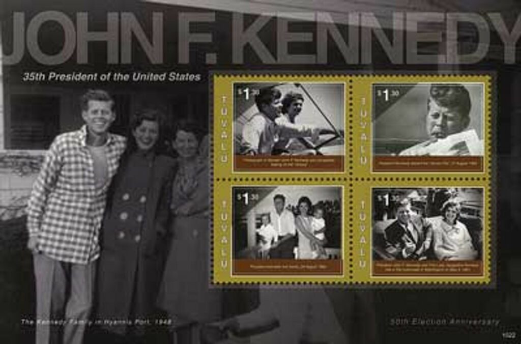 2010 Tuvalu JFK 50th Anniv 4v Mint