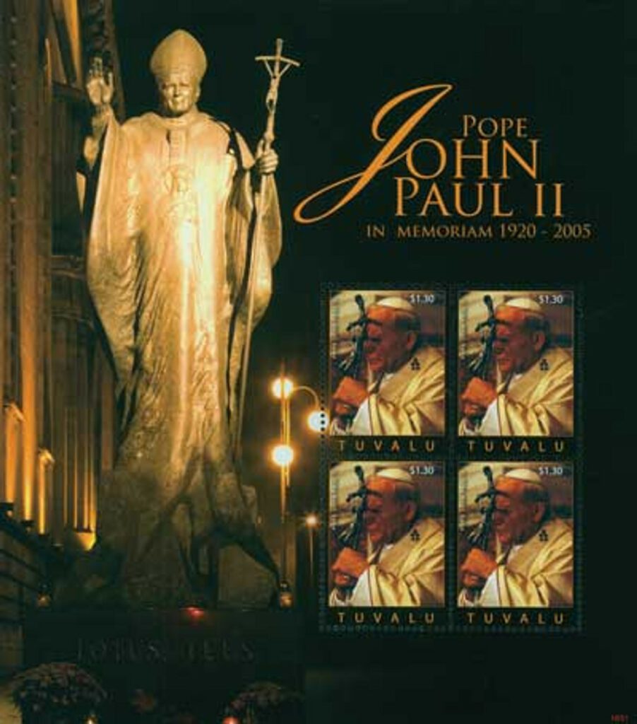 # M10785 - 2010 Tuvalu Pope John Paul II 4v M