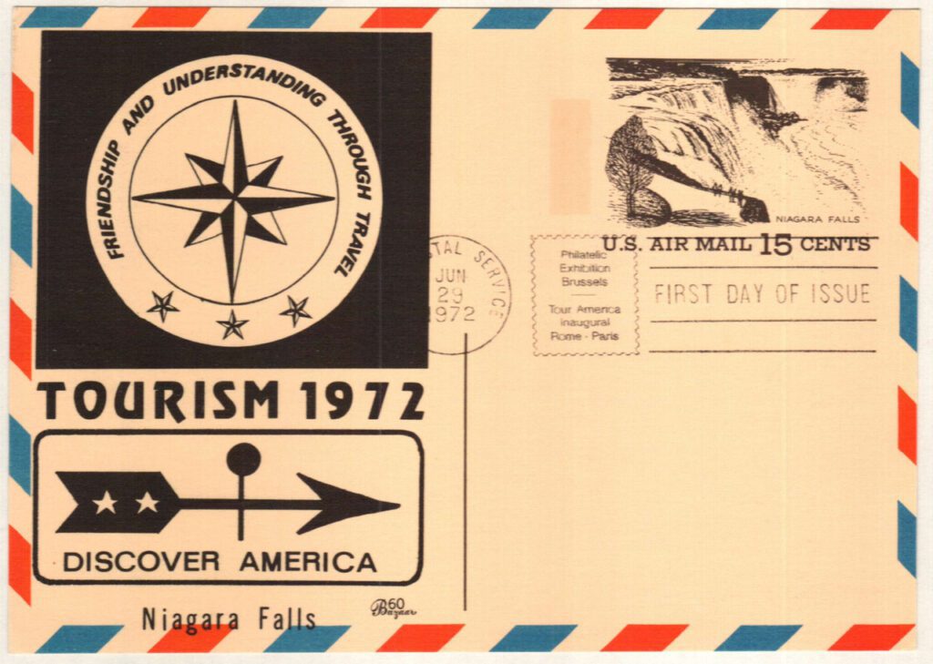#UXC13 - 1972 15c Air Mail Postal Card,Niagara Falls