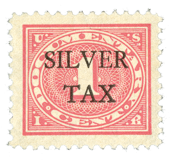  U.S. #RG1 – The first Silver Tax stamp.