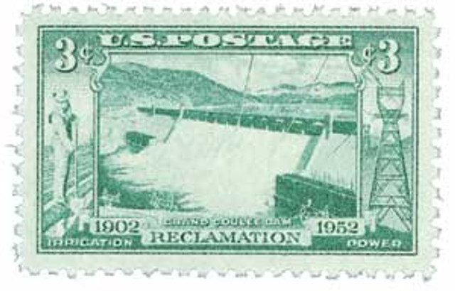 #1009 - 1952 3¢ Grand Coulee Dam