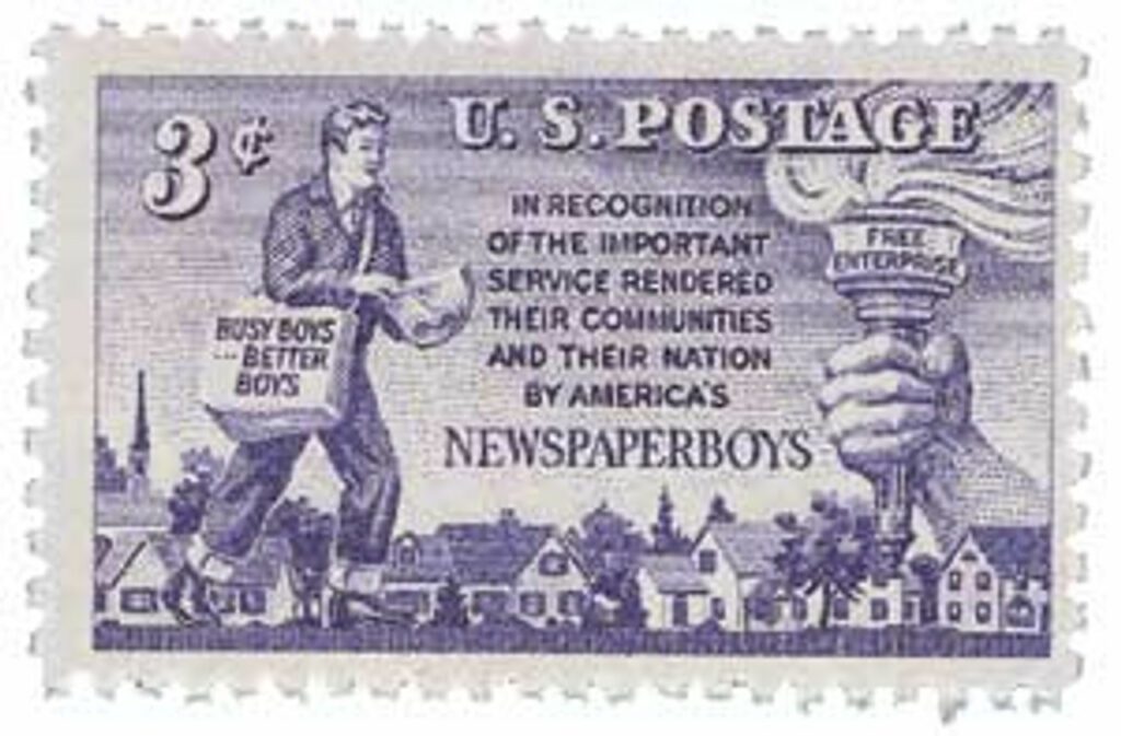 1952 3¢ Newspaper Boys