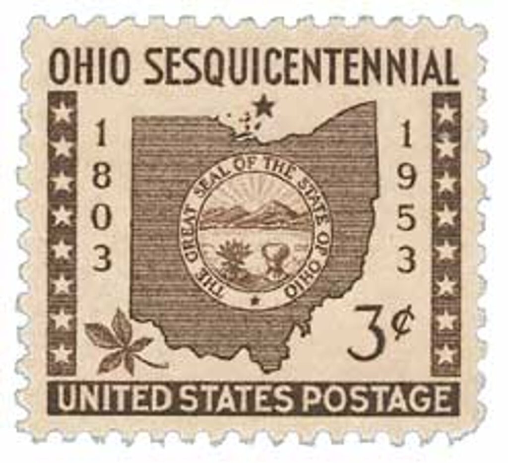 # 1018 - 1953 3¢ Ohio Statehood