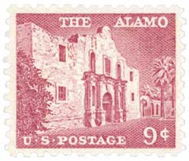 # 1043 - 1956 Liberty Series - 9¢ The Alamo
