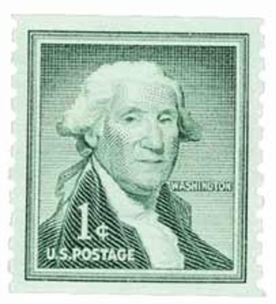 # 1054 - 1960 Liberty Series Coil Stamps - 1¢ George Washington