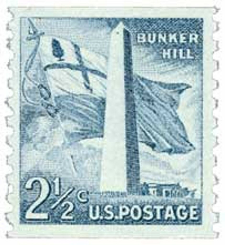 # 1056 - 1959 Liberty Series Coil Stamps - 2 1/2¢ Bunker Hill Monument