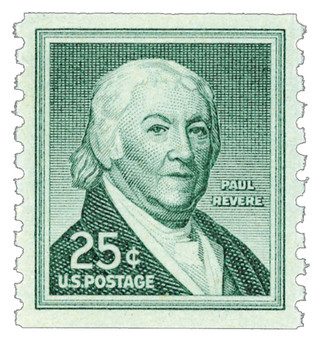 # 1059A - 1965 Liberty Series Coil Stamps - 25¢ Paul Revere