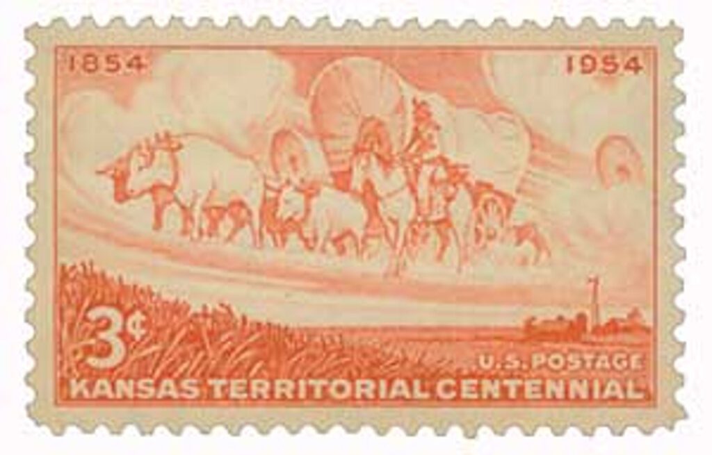 # 1061 - 1954 3¢ Kansas Territory
