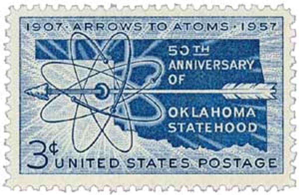 # 1092 - 1957 3¢ Oklahoma Statehood