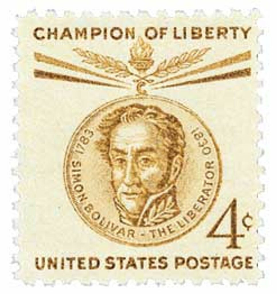1958 4¢ Simon Bolivar