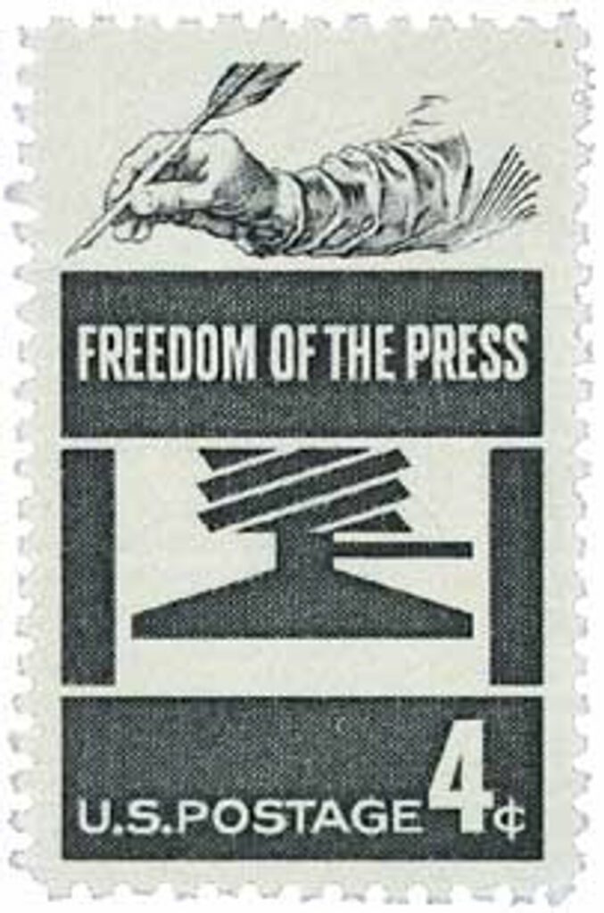 1958 4¢ Freedom of Press