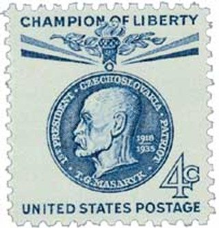 1960 4¢ Thomas G. Masaryk