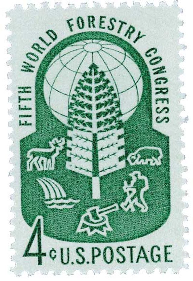 1960 4¢ World Forestry Congress